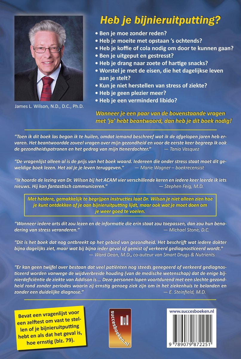 Bijnieruitputting - back cover