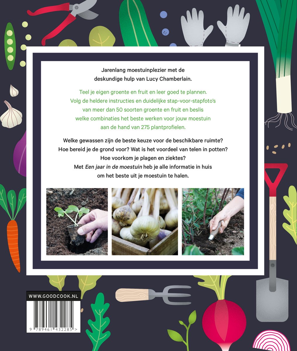 Een jaar in de moestuin - back cover