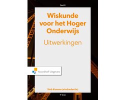 Omslag van Wiskunde voor het hoger onderwijs Deel B Uitwerkingen