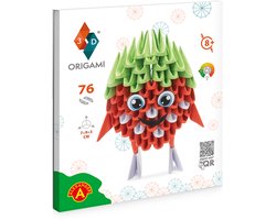 3D Model Origami Aardbei- Papier
