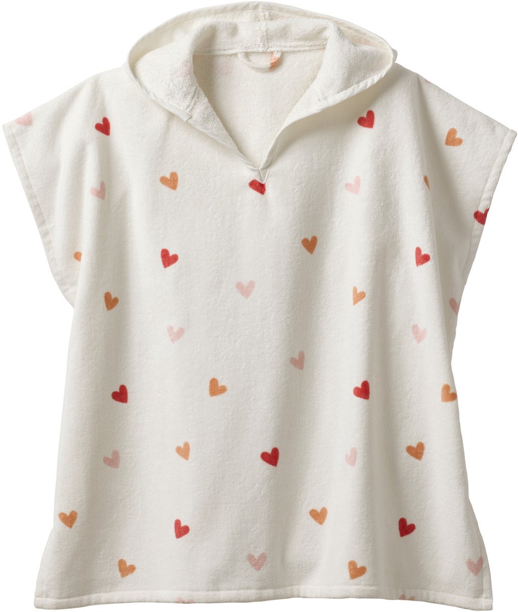Vertbaudet badponcho voor kinderen COEURS, met gerecycled katoen