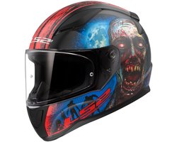 LS2 FF353 Rapid II Zombie Zwart Rood 06 Integraalhelm - Helm