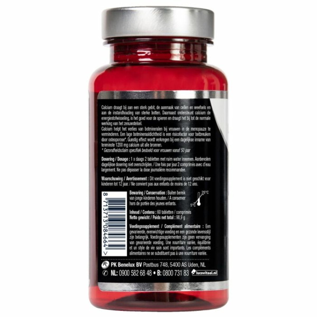 Lucovitaal Super Calcium 1000 mg - 2 x 60 tabletten - Voordeelverpakking — afbeelding 3