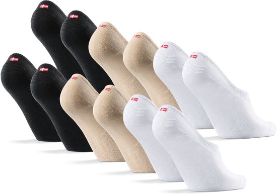 Chaussettes No en coton DANISH ENDURANCE, lot de 6 paires, respirantes et antidérapantes, pointures 35-38