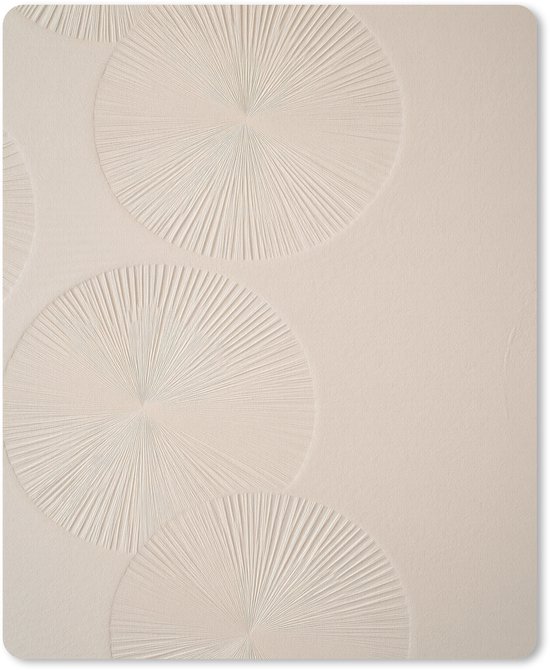 Muismat 19x23 cm - Mousepad Japandi - Beige - Modern - Muismatten