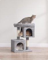 Luxe Krabpaal - Kattenboom met Krabbord - Lichtgrijs
