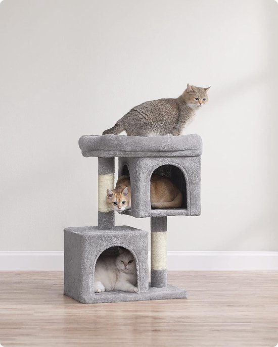 Luxe Krabpaal - Kattenboom met Krabbord - Lichtgrijs