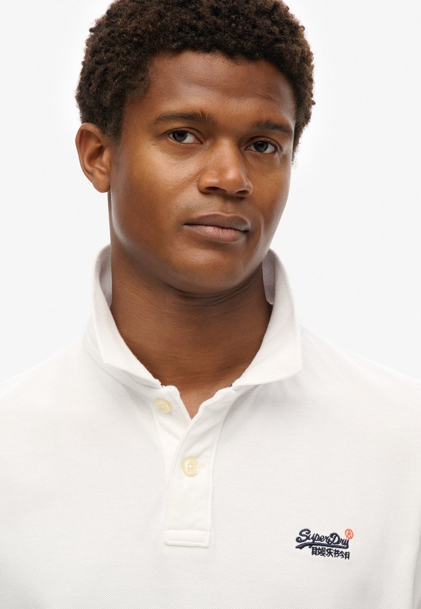 Superdry Classic Pique S/S Heren Poloshirt 3XL Wit