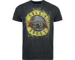 Guns N' Roses Bullet Logo Heren T-shirt - antraciet - L