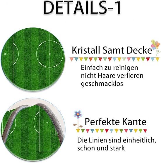 GRANTY Trainingsmat voor voetbal met app, voetbal, trainingsmat, blauw