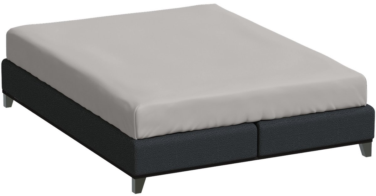Bella Donna Tweepersoons Hoeslaken Jersey - parelgrijs-0710 140/200-160/220