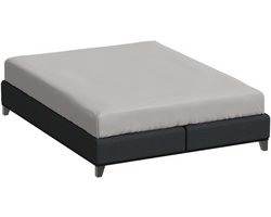 Bella Donna Tweepersoons Hoeslaken Jersey - parelgrijs-0710 140/200-160/220