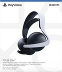 De Pulse Elite draadloze headset in een witte doos met PlayStation en Sony logo's.
