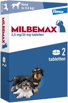 Milbemax Ontworming Tabletten Hond 0,5 - 10 kg 2 tabletten