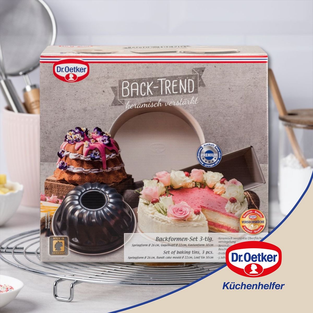 Dr. Oetker Bakvormen Set - Springvorm - Tulbandvorm - Cakevorm - 3-Delig – foto 6