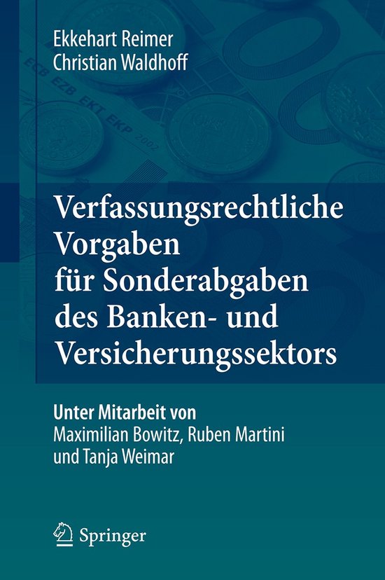 Verfassungsrechtliche Vorgaben für Sonderabgaben des Banken ... - cover