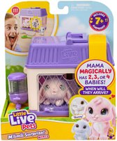 Little Live Pets - Mama Surprise Mini - Mama Bunny krijgt 2 baby's en soms wel 3 óf 4 baby's