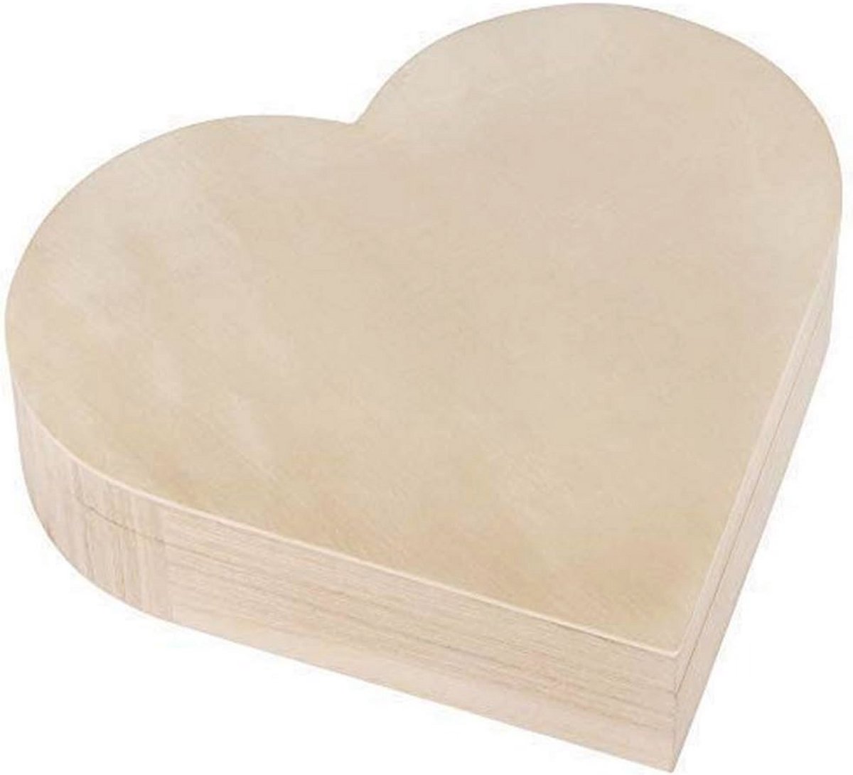 Houten hartdoos met magneetsluiting - 25,3 x 24 x 6 cm - FSC-gecertificeerd