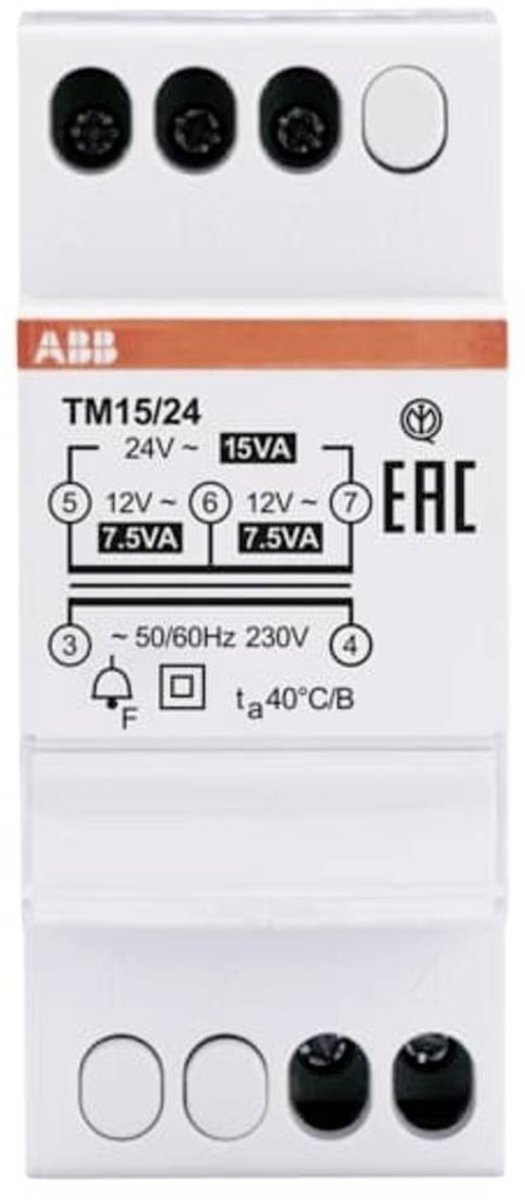 Busch-Jaeger Abb 2csm228745r0802 beltransformator 12 v, 24 v 1.25 a afbeelding