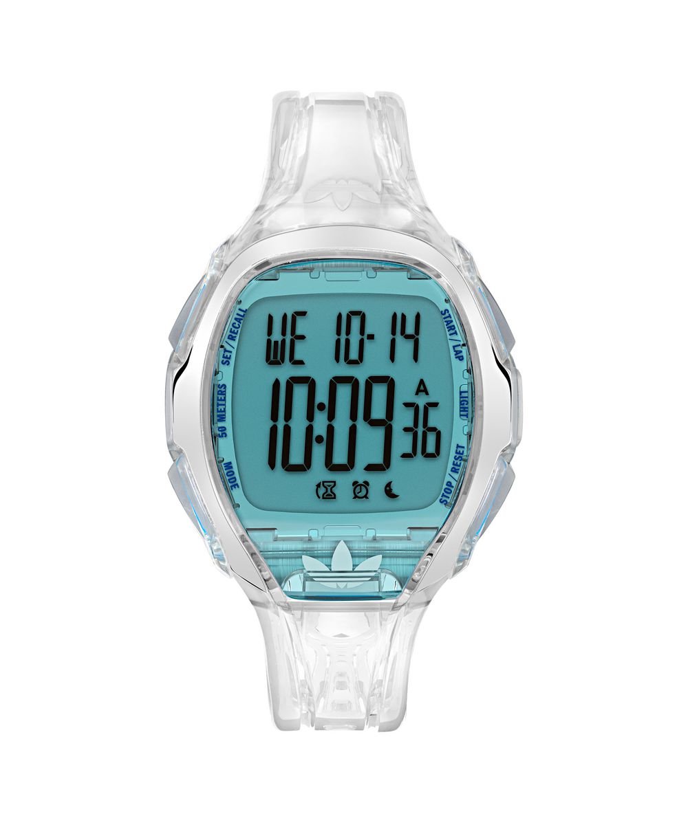 Adidas Originals Athletics One AOFH25003 Horloge - Kunststof - Transparant - Ø 45 mm