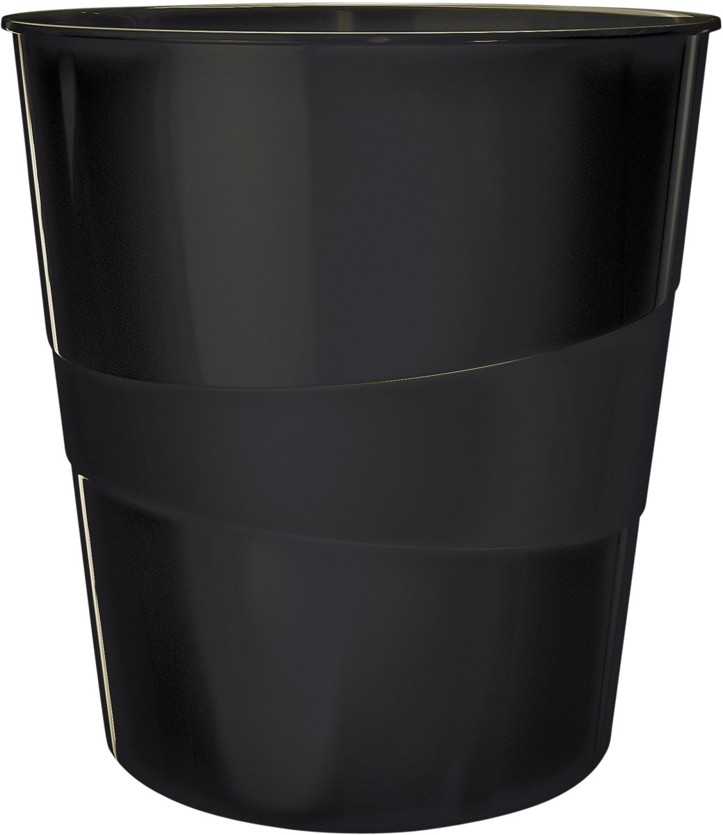Papierbak leitz wow 15 liter zwart | 1 stuk | 6 stuks