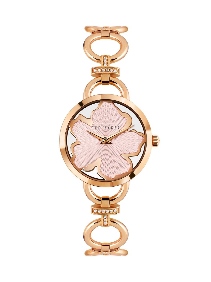 Ted Baker Lilabel Tb Iconic Kwarts Analoog Horloge Roségouden Toon Case: 100% Stainless Steel | Armband: 100% Stainless Steel 28 BKPLIS301W0