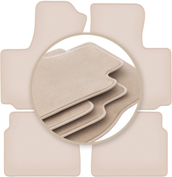 PREMIUM beige vloermatten voor: FIAt Doblo I combivan 2000-2009
