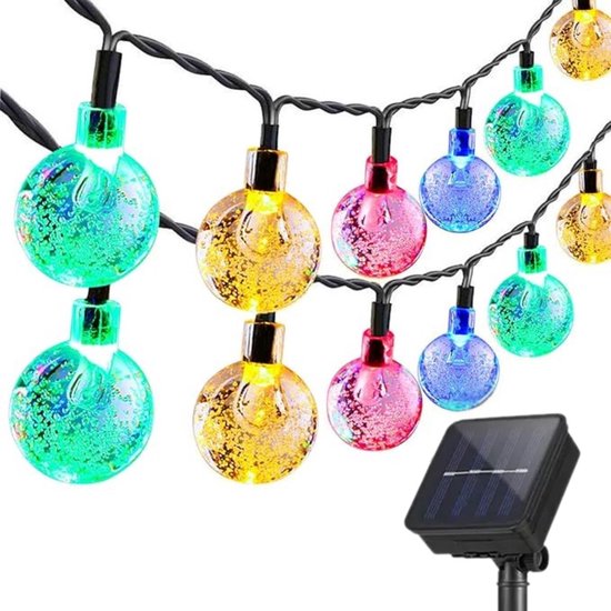 Foto: Everneeds lichtsnoer voor buiten 10 meter lichtslinger 25 led met dimfunctie afstandsbediening sfeerverlichting buiten en binnen tuinverlichting lampjes slinger ip44 2700k 3 extra leds