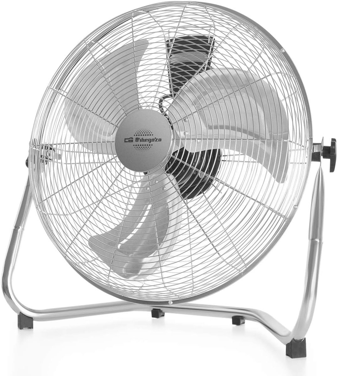 Industriële Ventilator met Roestvrijstalen Behuizing, 3 Snelheden, Draaibare Kop en Kantelbeveiliging - 135 W