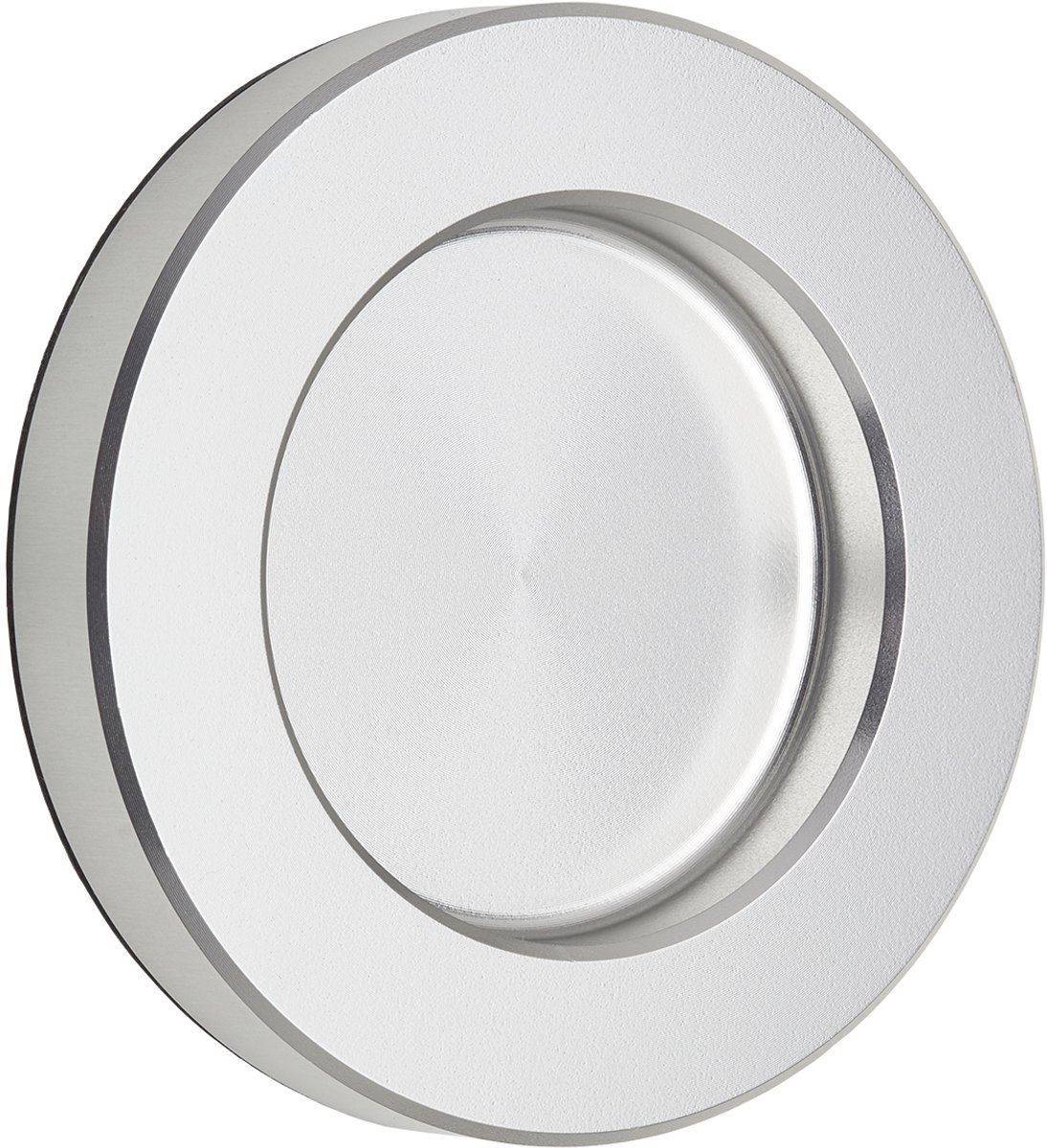 Schuifdeurgreep TEYO inox look Ø 70 x 10 mm zelfklevend (3M VHB) Meubelgreep inox schaalgreep voor glazen deuren & kamerdeuren Handgreepschaal om op te kleven Glasdeurgreep van SOTECH
