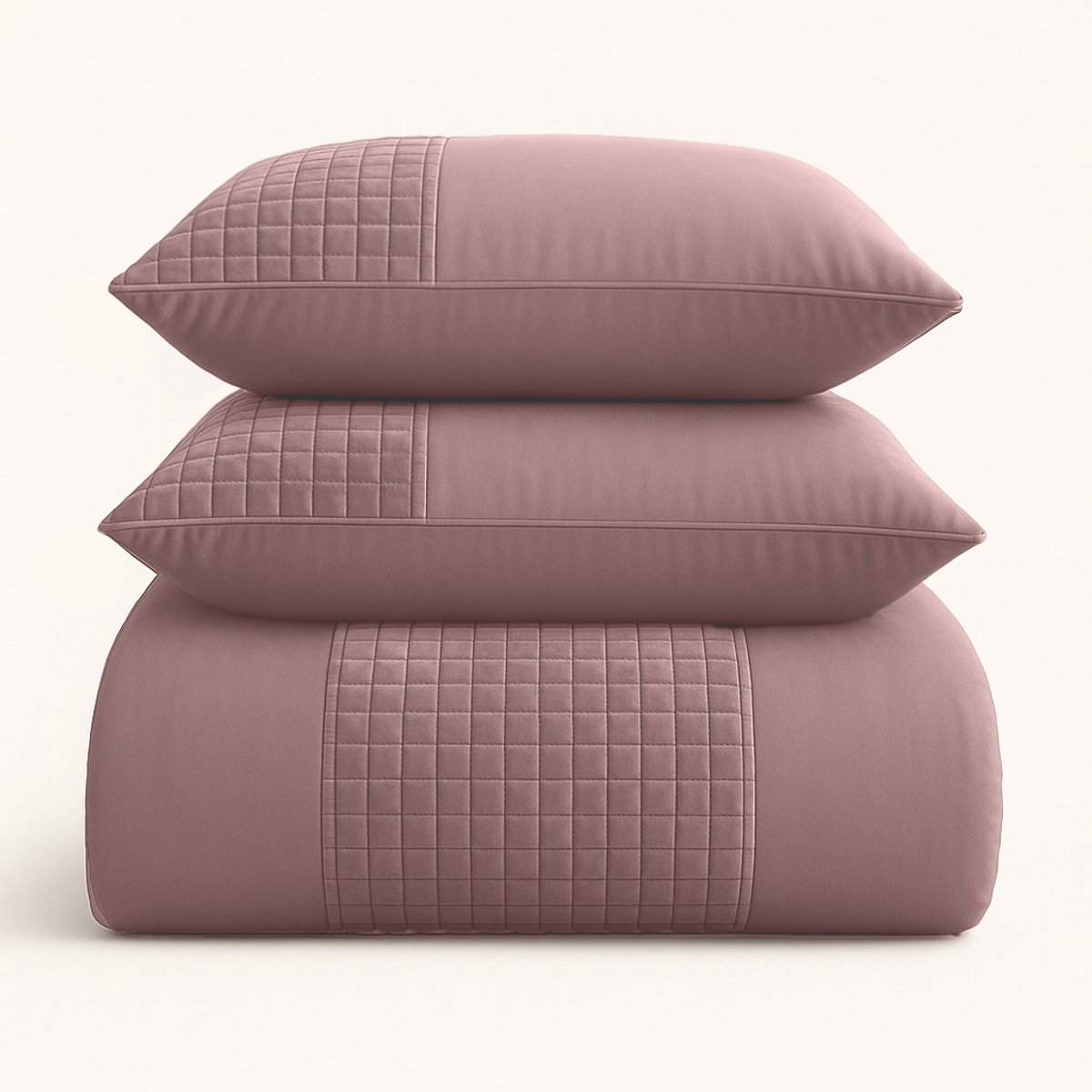 Velvet Dekbedovertrek 200x200/220 – Border Design – Zacht & Luxe – 2 Kussenslopen 60x70 – Roze – Y-NOT