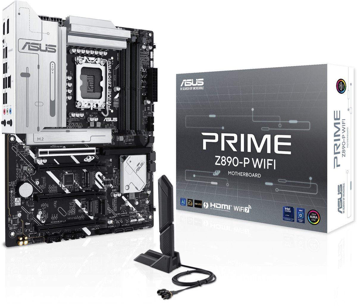 ASUS PRIME Z890-P WIFI moederbord RAID, 2.5Gb-LAN, WIFI, BT, Sound, ATX