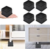 Ggggg Lot De 4 Rehausseurs Meubles Lit Carrés Pieds Hauteur 75 Cm Ou 15 Cm Li