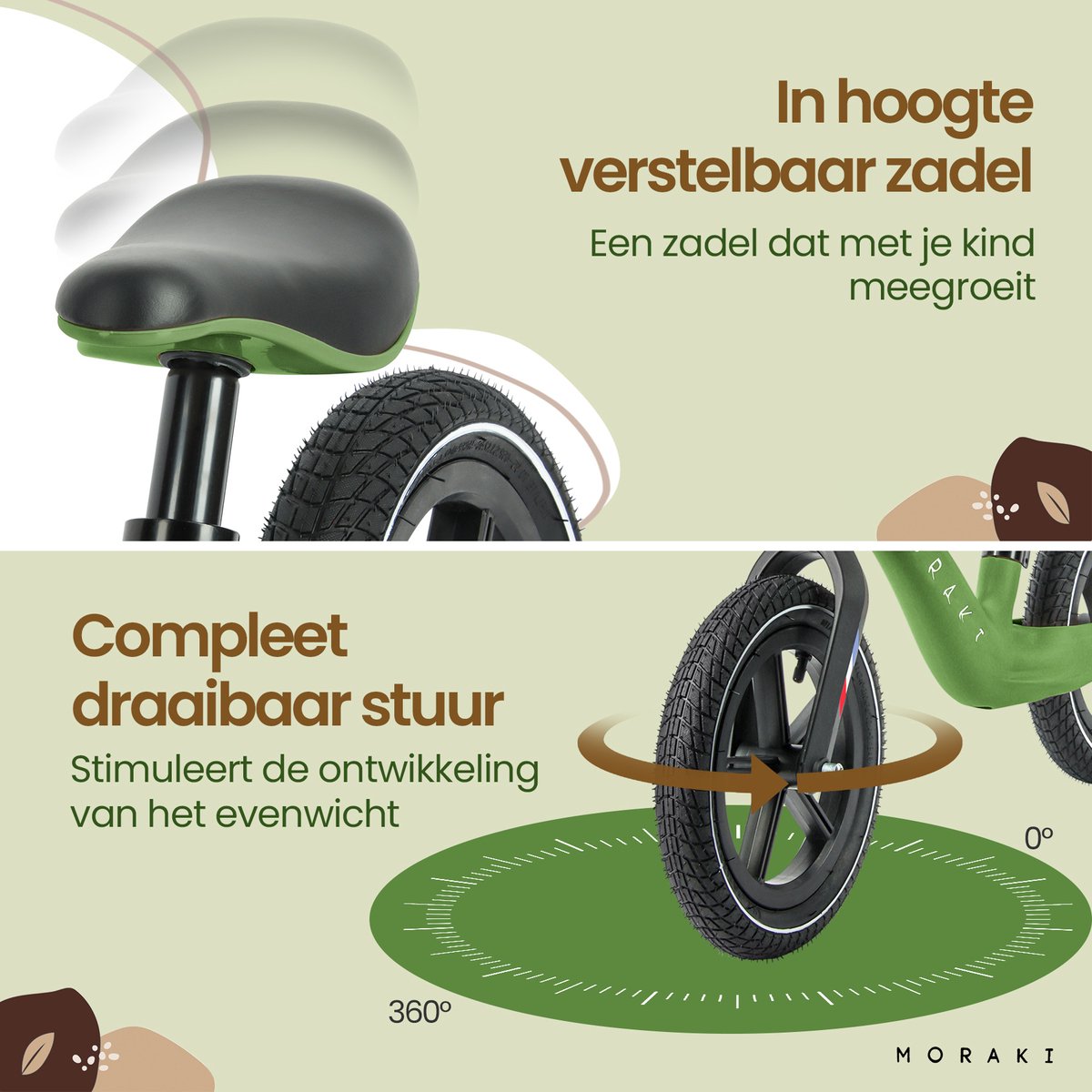 Moraki Balance Bike - Verstelbare Loopfiets thumbnail 4