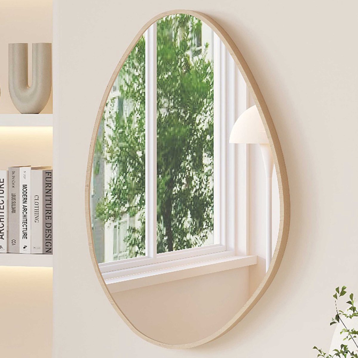 Rousseau Organische Spiegel Romi | 50 X 80 Cm | Old Oak-design - Rousseau - Spiegels - Bruin - Spiegel