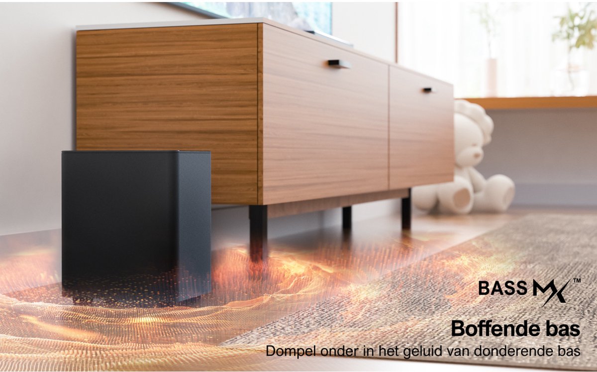 Afbeelding 2 van ULTIMEA 5.1‑kanaals soundbar met draadloze subwoofer - Zwart