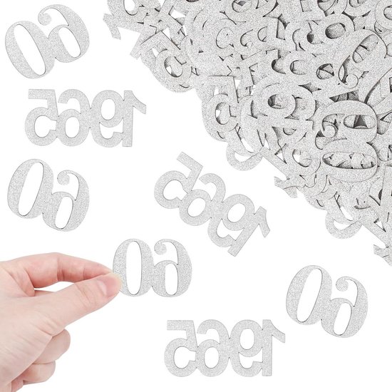 Confetti ballonnen sterren set 5-delig - zilver