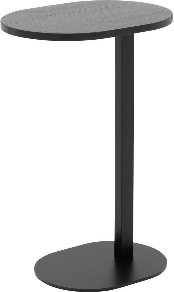 Goossens Oval Bijzettafel - Hout - 43 x 65 x 32 cm - Ovaal