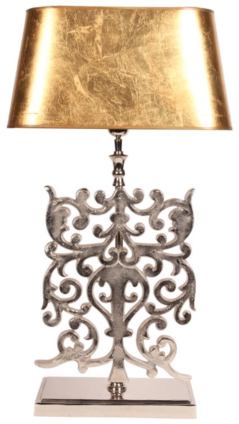 Baroque - Pied de lampe - Pied de lampe de table aluminium 83 cm - 83x35x16 - Aluminium