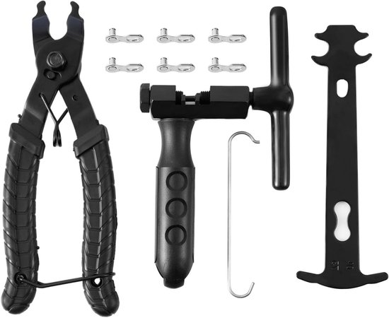Fongmore Fietsketting reparatie gereedschap schakel tang kettingbreker splitter 6 paar fiets ontbrekende schakel, ketting tang snelkoppeling opener remover tang voor 6/7/8/9/10 speed kettingen