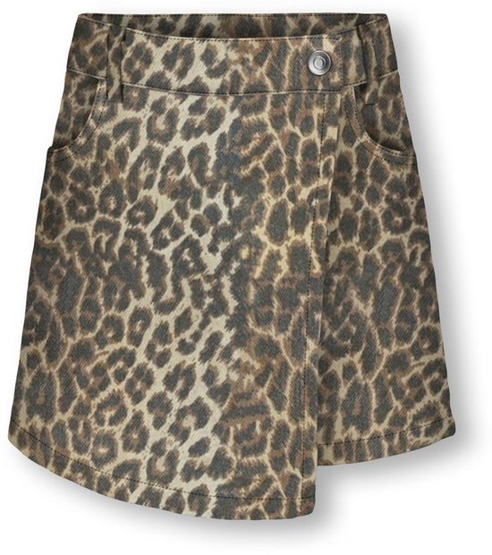 ONLY KOGNAOMI WASHED AOP SKORTS CS PNT Meisjes Broek - Toasted Coconut Leo Washed