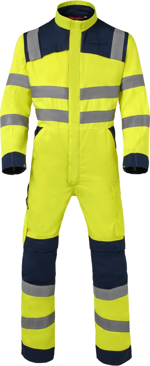 HAVEP Overall High Vis 20445 - Fluo Geel/Marine - 56