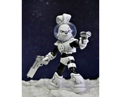 NECA Usagi Yojimbo Action Figure Space Usagi Yojimbo Black & White Figure 18 cm Action Figuur