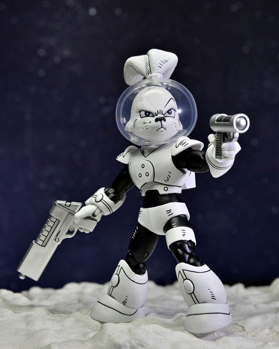 NECA Usagi Yojimbo Action Figure Space Usagi Yojimbo Black & White Figure 18 cm Action Figuur