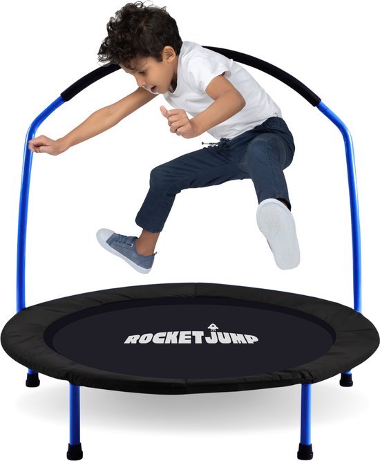 RocketJump MS91 Kinder Trampoline - Mini Trampoline 91 cm - Zwart