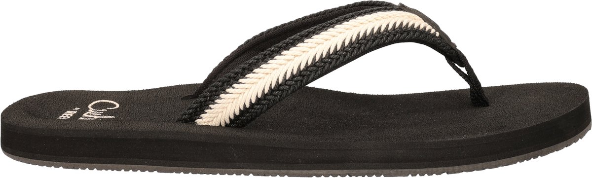 Reef Baja Maria dames teenslipper Zwart
