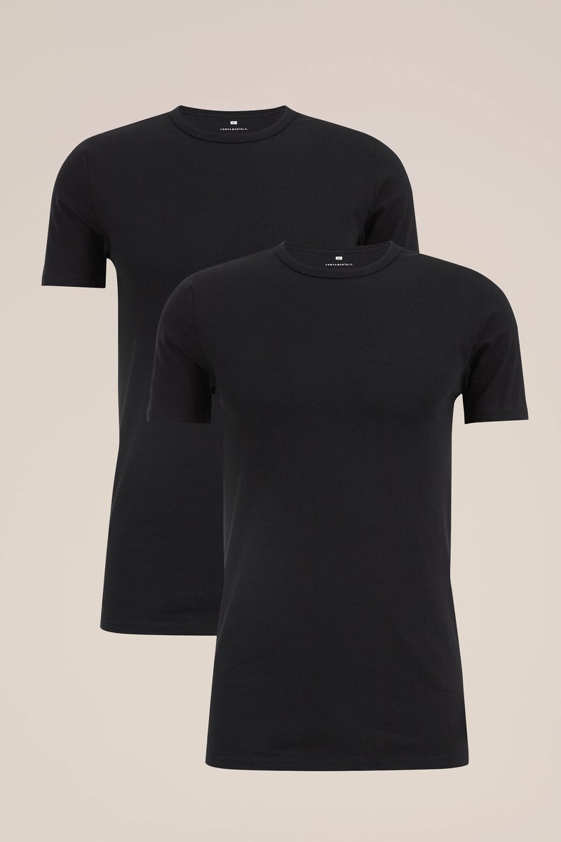 WE Fashion Heren T-shirt 2-pack