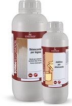 Borma Wachs houtbleekmiddel - 2-componenten - 1 liter en 500ml - voor lichte houtsoorten