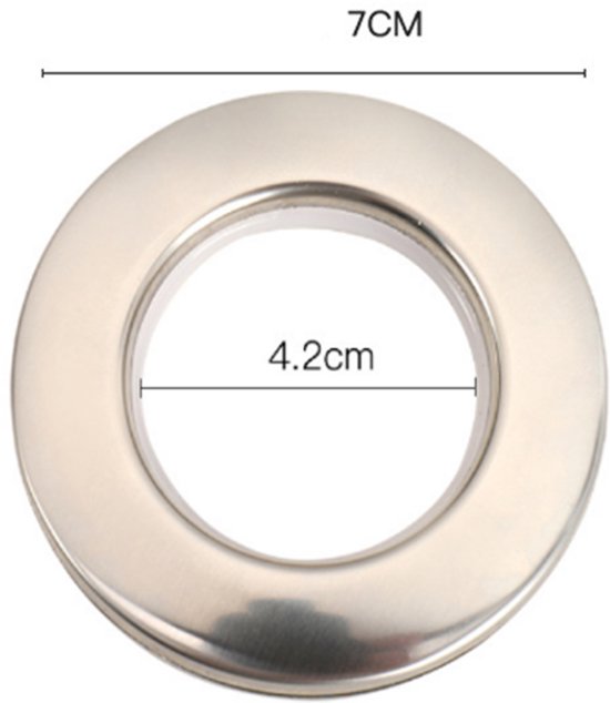 MEXRUMI Metalen Ogen En Sluitringen – 5 Mm – Set Van 100 – Voor Zeil, Gordijnen, Tassen En Schoenen – Zilver