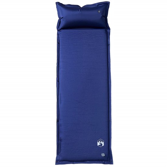 Kampeermatras met kussen zelfopblazend 1-persoons marineblauw van Quechua — afbeelding 3